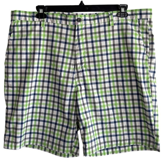 Chaps Golf 78 Bermuda Shorts Size 42 Plaid Multicolor Polyester Elastane Blend - Picture 1 of 14